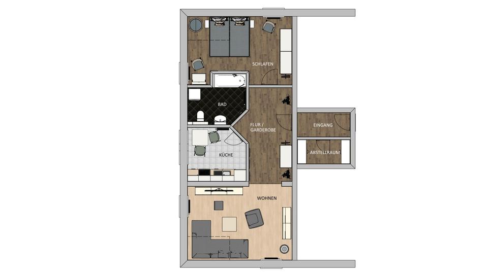Etagenwohnung Nordenham - 2 Zimmer, 67 m&sup2;, 530&euro; | Angebot:26564233