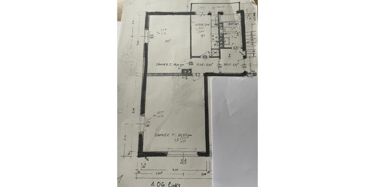 Etagenwohnung Bremerhaven Schiffdorferdamm - 2 Zimmer, 56 m&sup2;, 500&euro; | Angebot:26455521