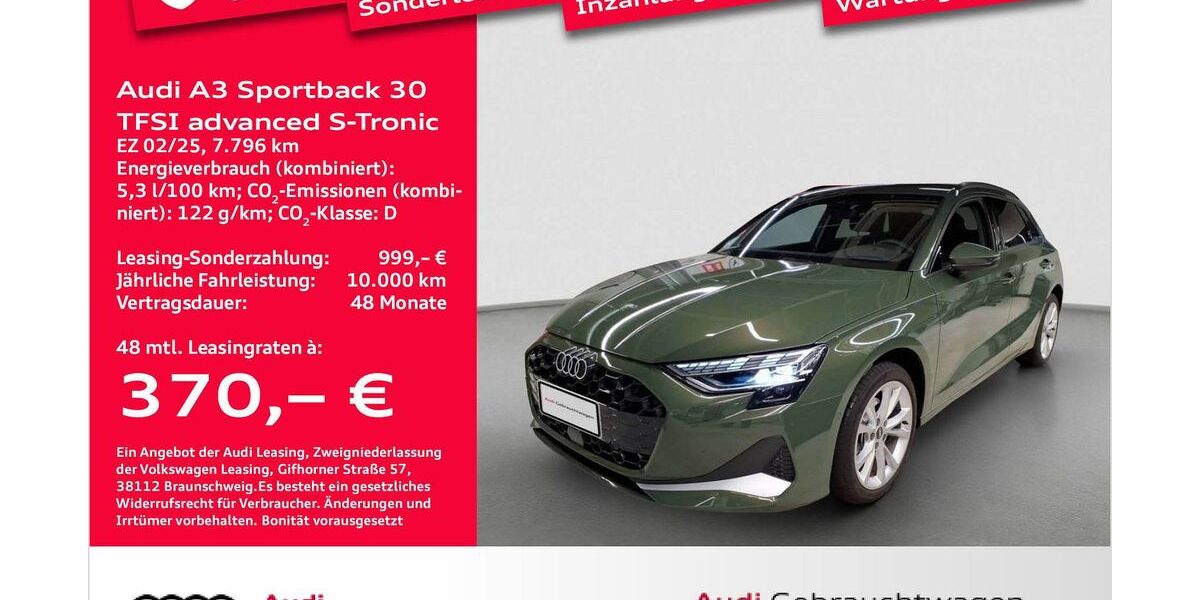 Audi A3 7.796 km 33.981 &euro; Bremerhaven 27576