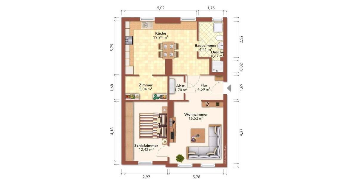 Gemütliche 2 Zimmer-Wohnung Nähe Hauptbahnhof 2 zimmer