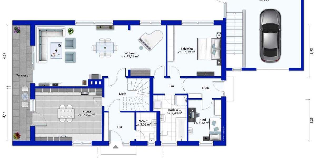 Einfamilienhaus Loxstedt Nesse - 5 Zimmer, 202 m&sup2;, 395.000&euro; | Angebot:25744108