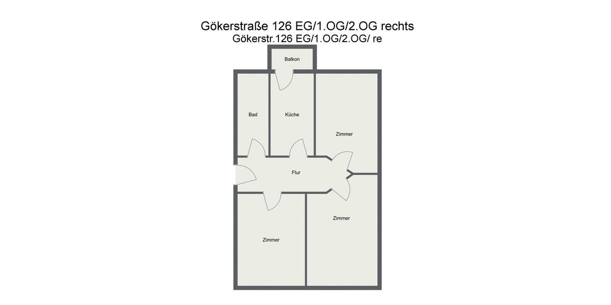 Etagenwohnung Wilhelmshaven Heppens - 3 Zimmer, 65 m&sup2;, 390&euro; | Angebot:25753519